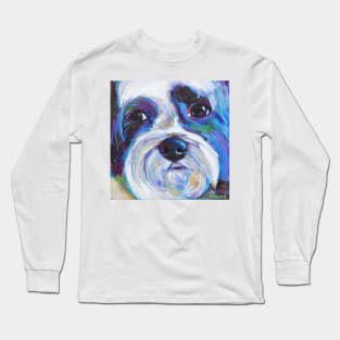 Cute Shih Tzu Portrait Long Sleeve T-Shirt